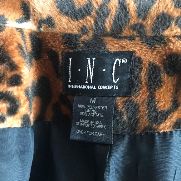 Leopard Print Coat by INC International Concepts - Picture 5 of 5